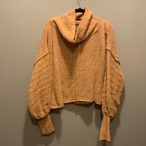 Free People Camel Sweater Medium with tags